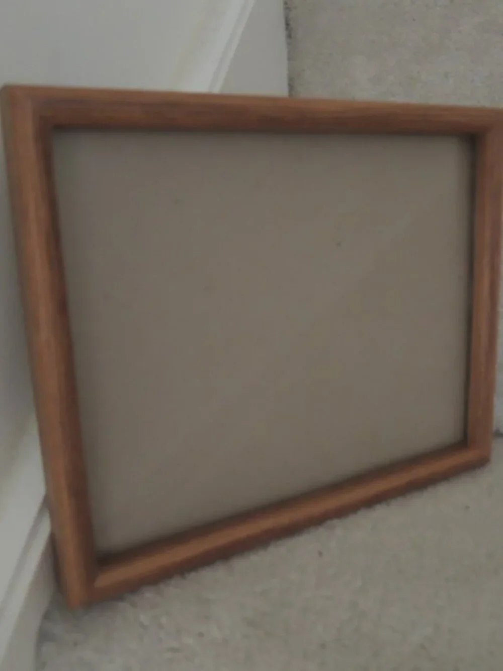 Oak Wood Frames 4 Large 6 Small Picture Photo Art Frames Lot of 10 - Vintage 70s